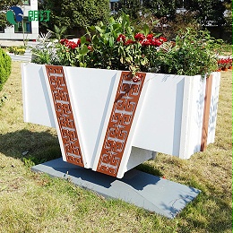 唐风艺术花箱,pvc道路隔离绿化花箱