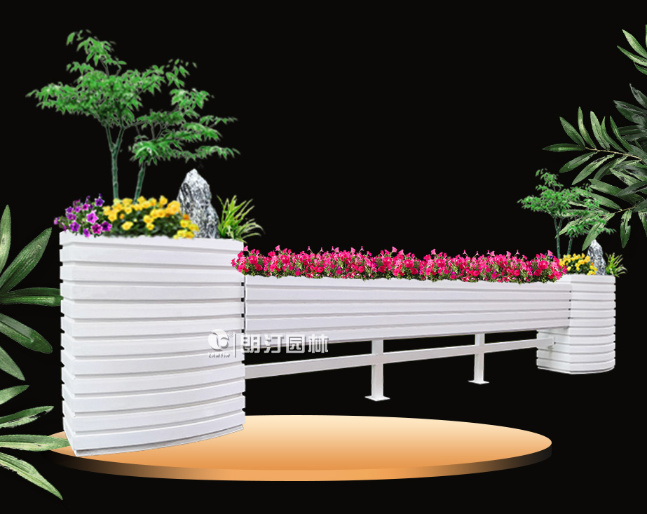朗汀园林会员产品PVC弧形马槽艺术花箱