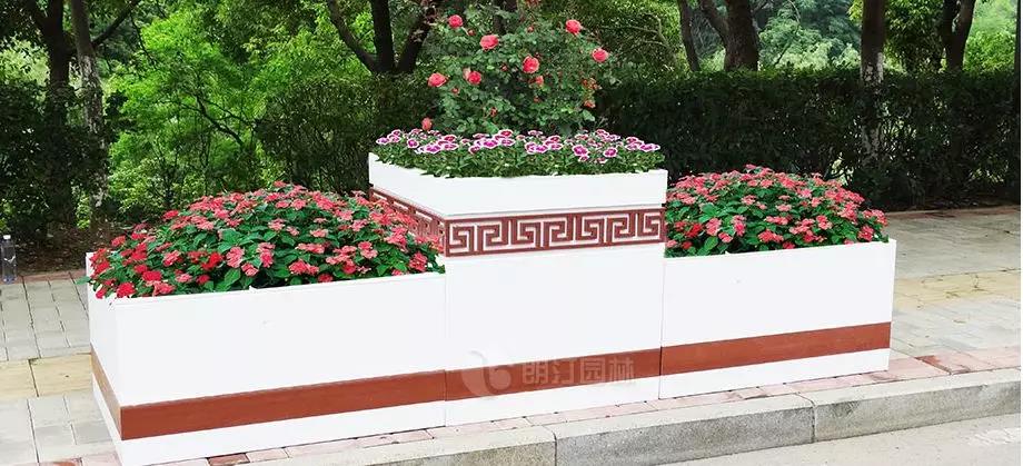 中国风腰带雕花组合花箱